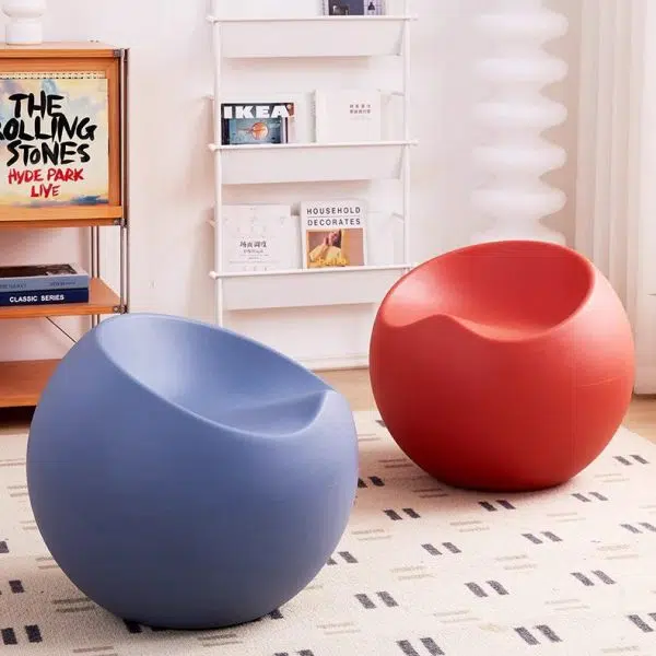 Contemporary Creative PP Apple & Sphere-Shaped Footstool For Entryway & Living Room - Image 15