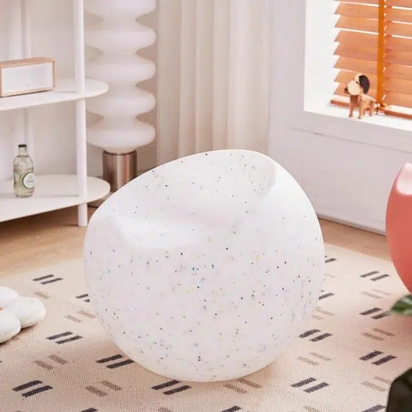 Contemporary Creative PP Apple & Sphere-Shaped Footstool For Entryway & Living Room - Image 12