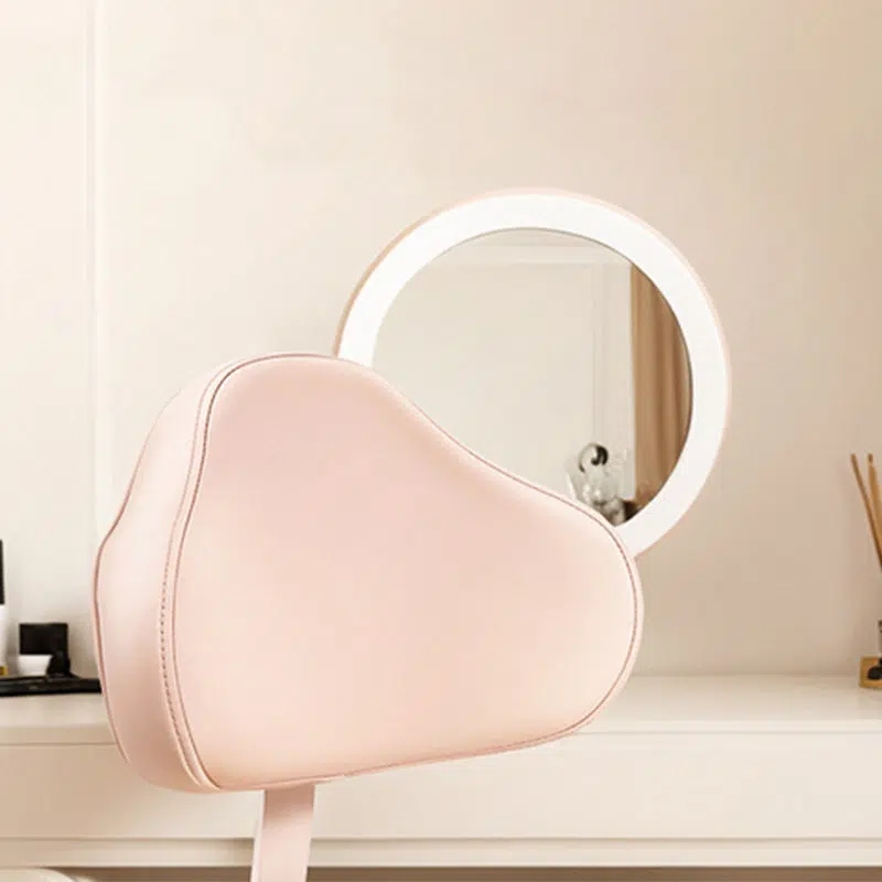 BS-Chair-BX03072-6.jpg Contemporary Nordic Leather & Metal Cloud-Shaped Round Swivel Vanity Stool Backrest For Bedroom & Home Office - Image 8