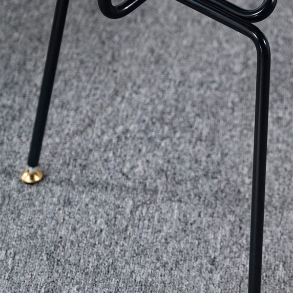 Contemporary Industrial Iron Wood Leather Ants Dining Chair Backrest Armless For Dining Room - Image 10