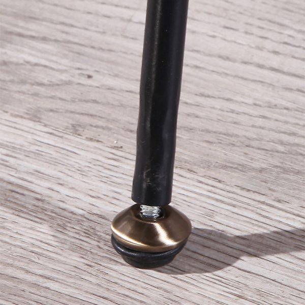 Contemporary Industrial Iron Wood Leather Ants Dining Chair Backrest Armless For Dining Room - Image 9