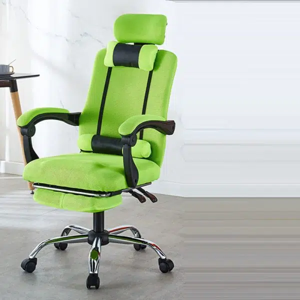 Modern Simplicity Mesh Steel Sponge Square Desk Chair Armrest Footrest Adjustable For Home Office - Image 16