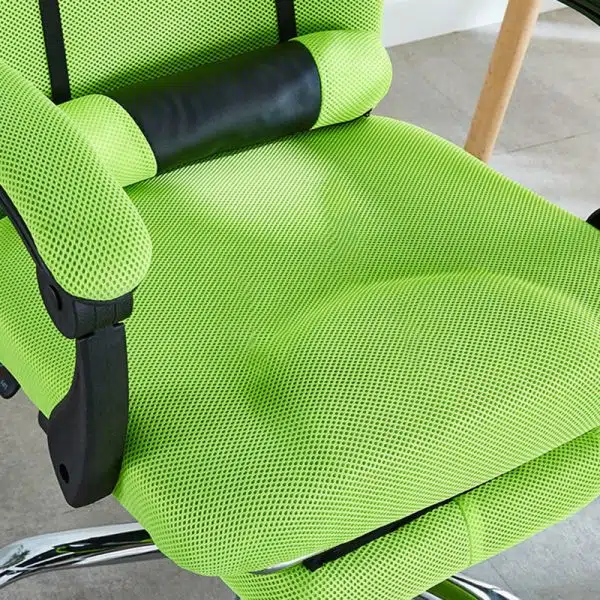 Modern Simplicity Mesh Steel Sponge Square Desk Chair Armrest Footrest Adjustable For Home Office - Image 12