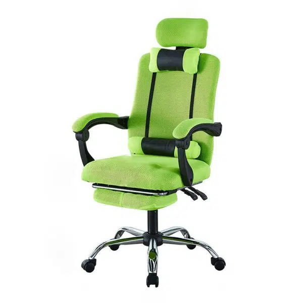 Modern Simplicity Mesh Steel Sponge Square Desk Chair Armrest Footrest Adjustable For Home Office - Image 22