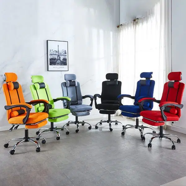 Modern Simplicity Mesh Steel Sponge Square Desk Chair Armrest Footrest Adjustable For Home Office