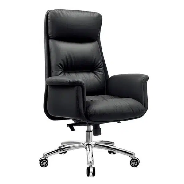 Modern Minimalist Leather Aluminum Alloy Cotton Rectangular Desk Chair Armrest Headrest Reclining For Home Office - Image 2