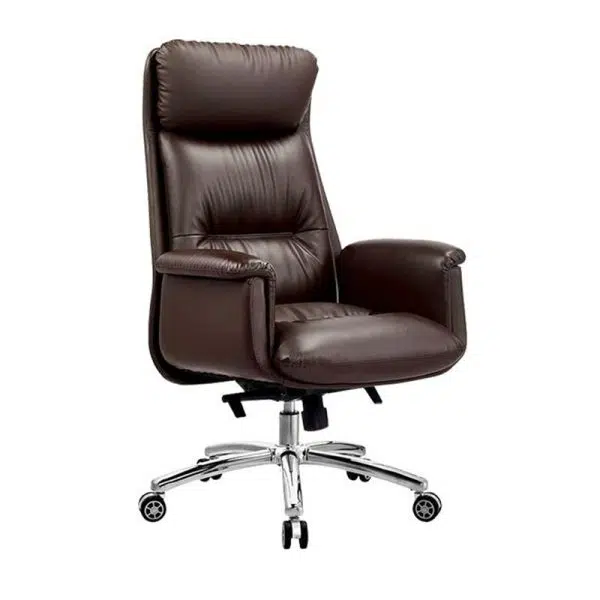 Modern Minimalist Leather Aluminum Alloy Cotton Rectangular Desk Chair Armrest Headrest Reclining For Home Office - Image 3