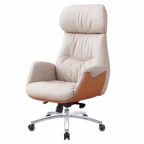 Modern Simplicity Microfiber Leather Cowhide Cotton Steel Rectangular Liftable Desk Chair Backrest Armrest For Home Office - Image 5