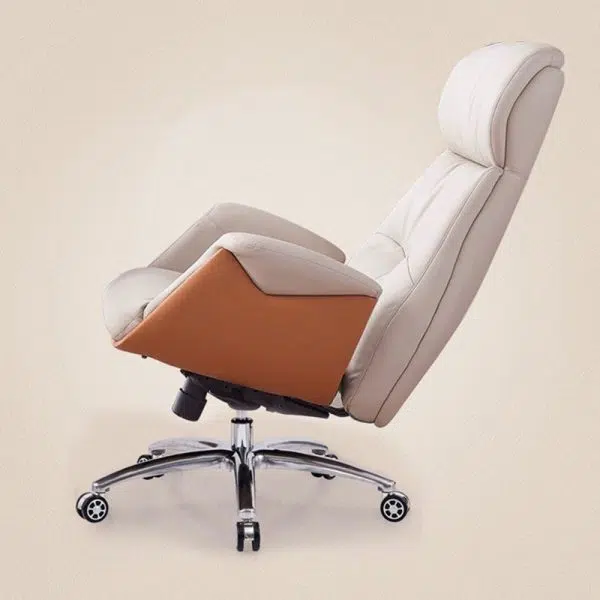 Modern Simplicity Microfiber Leather Cowhide Cotton Steel Rectangular Liftable Desk Chair Backrest Armrest For Home Office - Image 3