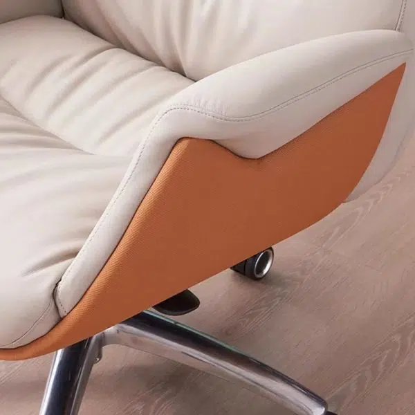 Modern Simplicity Microfiber Leather Cowhide Cotton Steel Rectangular Liftable Desk Chair Backrest Armrest For Home Office - Image 9