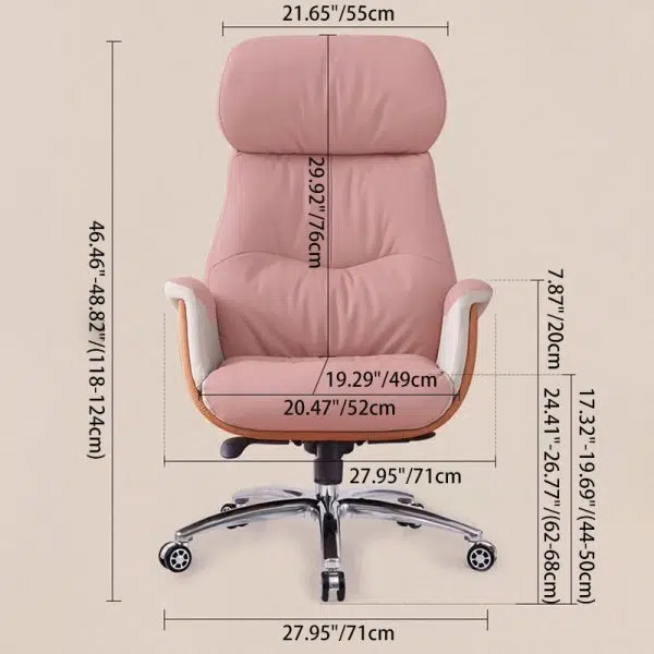 Modern Simplicity Microfiber Leather Cowhide Cotton Steel Rectangular Liftable Desk Chair Backrest Armrest For Home Office - Image 7