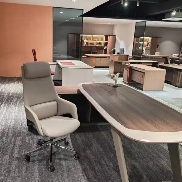 Modern Simplicity Silicone Leather Aluminum Alloy Sponge Rectangular Desk Chair Armrest Headrest Reclining For Home Office - Image 2