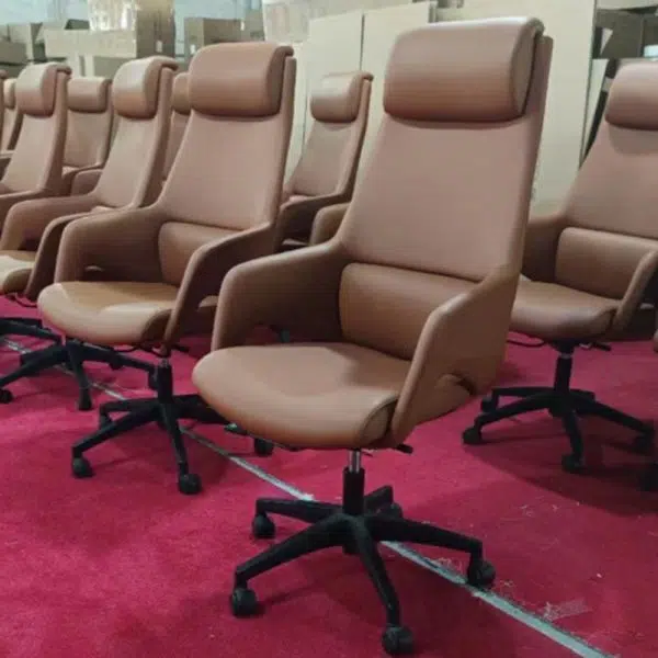 Modern Simplicity Silicone Leather Aluminum Alloy Sponge Rectangular Desk Chair Armrest Headrest Reclining For Home Office - Image 31