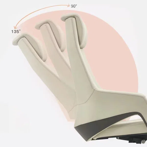 Modern Simplicity Silicone Leather Aluminum Alloy Sponge Rectangular Desk Chair Armrest Headrest Reclining For Home Office - Image 14