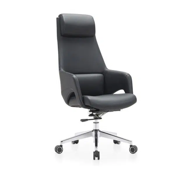 Modern Simplicity Silicone Leather Aluminum Alloy Sponge Rectangular Desk Chair Armrest Headrest Reclining For Home Office - Image 29