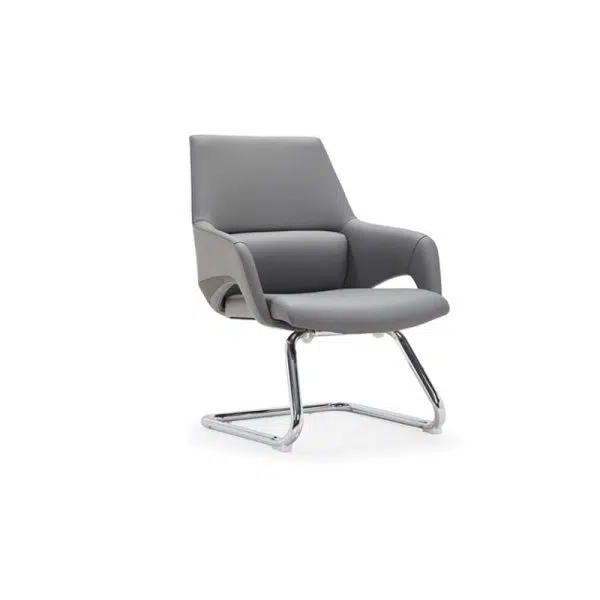 Modern Simplicity Silicone Leather Aluminum Alloy Sponge Rectangular Desk Chair Armrest Headrest Reclining For Home Office - Image 22