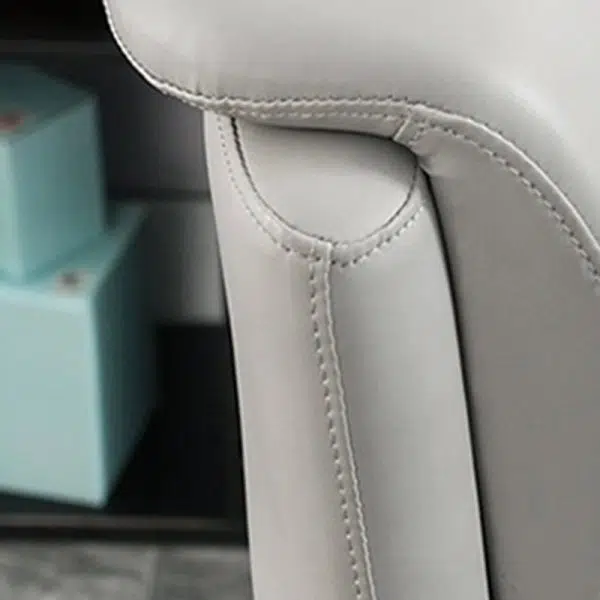 Modern Simplicity Silicone Leather Aluminum Alloy Sponge Rectangular Desk Chair Armrest Headrest Reclining For Home Office - Image 10