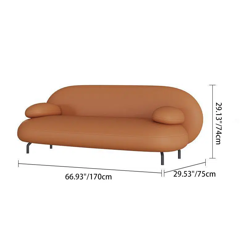 BS-Chair-FX02724-2.jpg Contemporary Nordic Technical Fabric Leather Wood Iron Sponge Oval Sofa Backrest Armrest For Living Room - Image 6