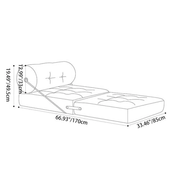 Modern Simplicity Velvet Leather Stainless Steel Sponge Square Tofu Foldable Lazy Sofa Backrest For Bedroom - Image 9