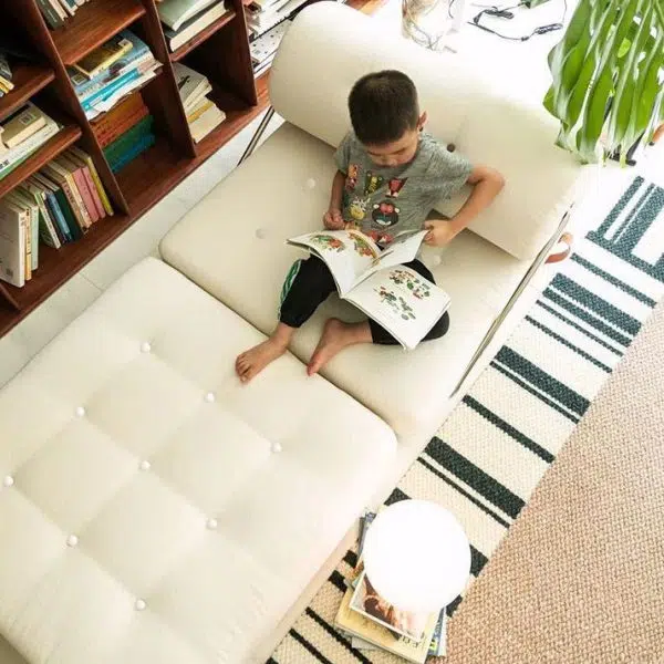 Modern Simplicity Velvet Leather Stainless Steel Sponge Square Tofu Foldable Lazy Sofa Backrest For Bedroom - Image 13