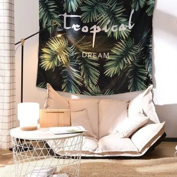 Modern Simplicity Linen Cotton Sponge Tofu Foldable Lazy Sofa Backrest For Bedroom - Image 17