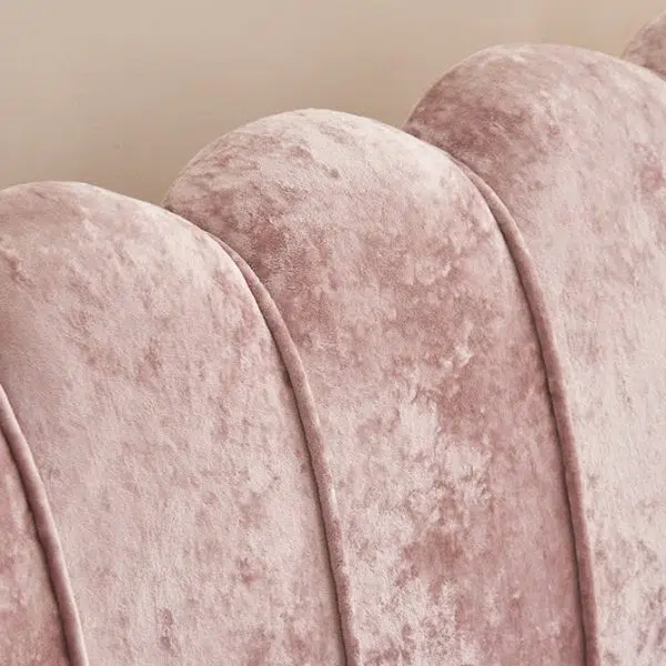 Contemporary Scandinavian Velvet Wood Sponge Metal Round Oval Petal Sofa Backrest Armrest For Living Room - Image 10