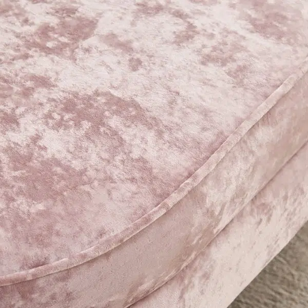 Contemporary Scandinavian Velvet Wood Sponge Metal Round Oval Petal Sofa Backrest Armrest For Living Room - Image 11