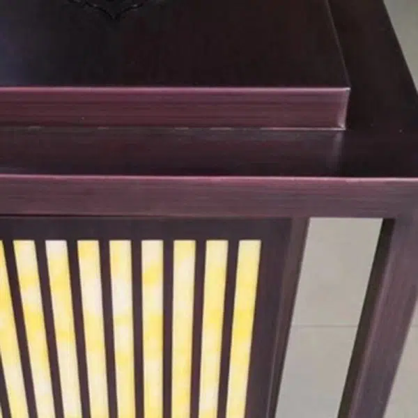 Modern Minimalist Stainless Steel & Resin Rectangular 1-Light Outdoor Light For Garden - Image 6