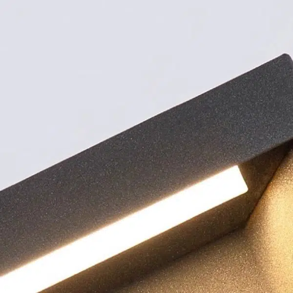 Modern Minimalist Stainless Steel Square LED Outdoor Light With Solar & Waterproof Features For Garden, Patio, Gate - Image 10