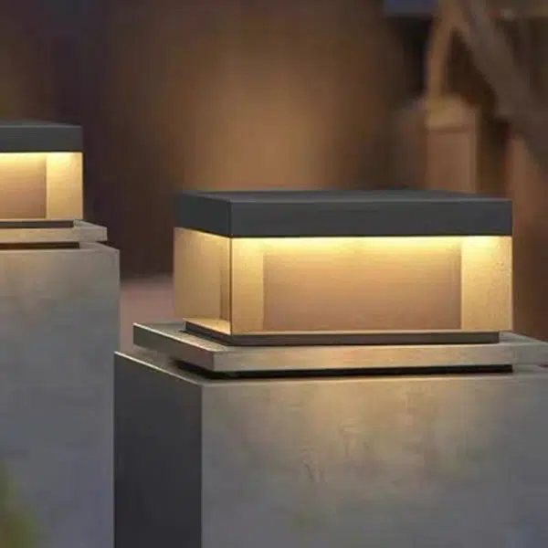 Modern Minimalist Stainless Steel Square LED Outdoor Light With Solar & Waterproof Features For Garden, Patio, Gate - Image 15