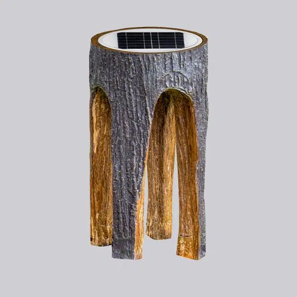 Contemporary Creative Fiberglass Resin Tree Stump 1-Light Outdoor Light Landscape Lighting For Garden & Patio - Image 22