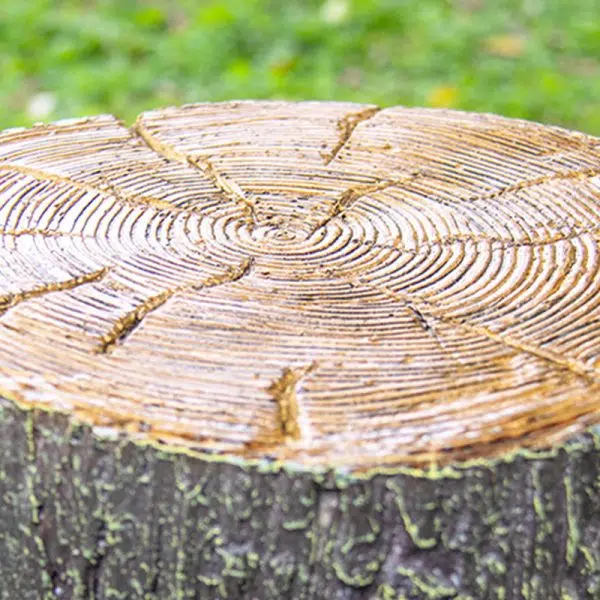 Contemporary Creative Fiberglass Resin Tree Stump 1-Light Outdoor Light Landscape Lighting For Garden & Patio - Image 12