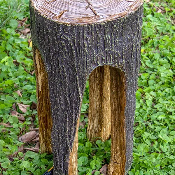 Contemporary Creative Fiberglass Resin Tree Stump 1-Light Outdoor Light Landscape Lighting For Garden & Patio - Image 14