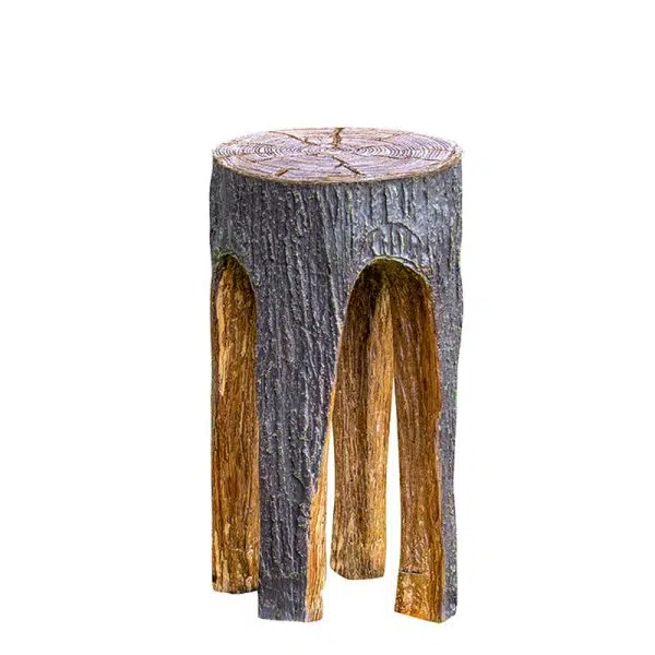 Contemporary Creative Fiberglass Resin Tree Stump 1-Light Outdoor Light Landscape Lighting For Garden & Patio - Image 21