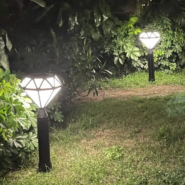 Contemporary Creative Solar Waterproof Aluminum & PC Diamond LED Outdoor Light Landscape Lighting For Garden & Outdoor Patio - Image 2
