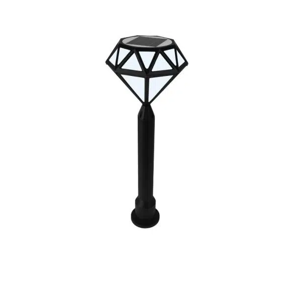 Contemporary Creative Solar Waterproof Aluminum & PC Diamond LED Outdoor Light Landscape Lighting For Garden & Outdoor Patio - Image 17