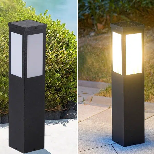 Modern Minimalist Solar Waterproof Metal & PC Pillar LED Outdoor Light Landscape Lighting For Garden & Outdoor Patio - Image 13