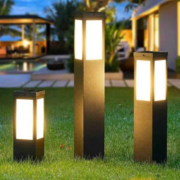 Modern Minimalist Solar Waterproof Metal & PC Pillar LED Outdoor Light Landscape Lighting For Garden & Outdoor Patio - Image 6