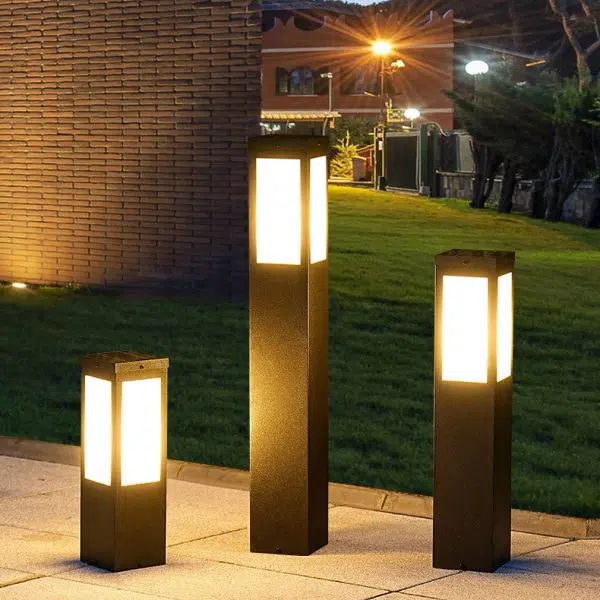 Modern Minimalist Solar Waterproof Metal & PC Pillar LED Outdoor Light Landscape Lighting For Garden & Outdoor Patio - Image 16