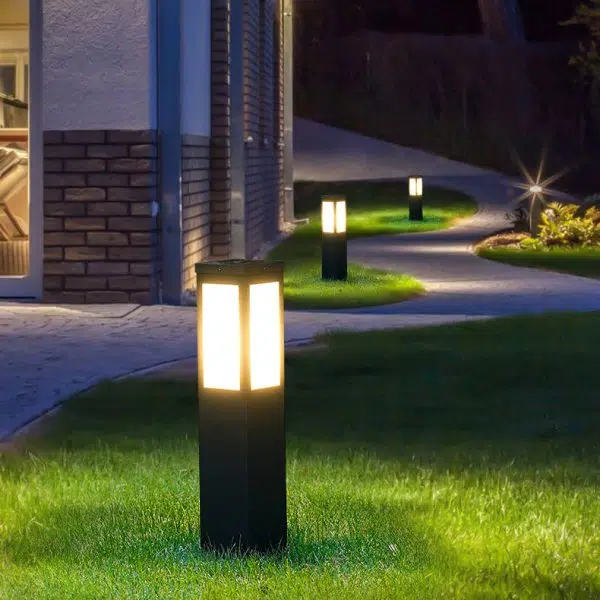 Modern Minimalist Solar Waterproof Metal & PC Pillar LED Outdoor Light Landscape Lighting For Garden & Outdoor Patio - Image 4