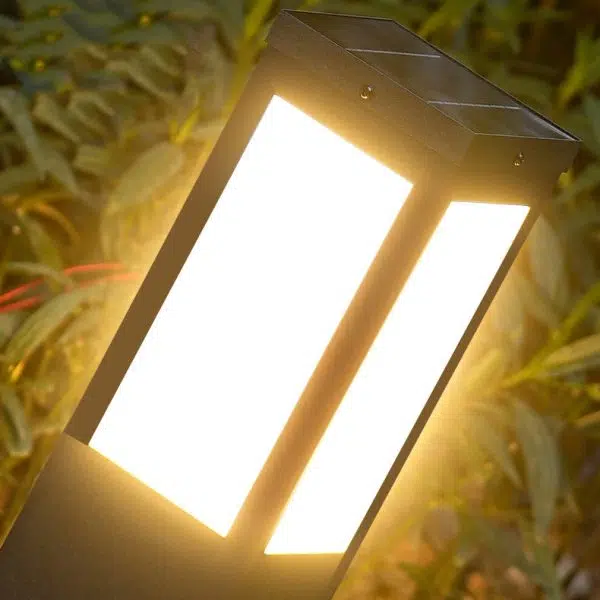 Modern Minimalist Solar Waterproof Metal & PC Pillar LED Outdoor Light Landscape Lighting For Garden & Outdoor Patio - Image 9