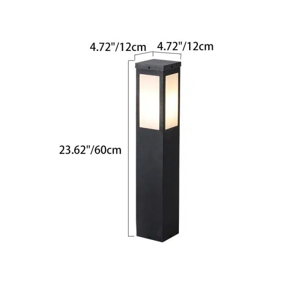 Modern Minimalist Solar Waterproof Metal & PC Pillar LED Outdoor Light Landscape Lighting For Garden & Outdoor Patio - Image 8