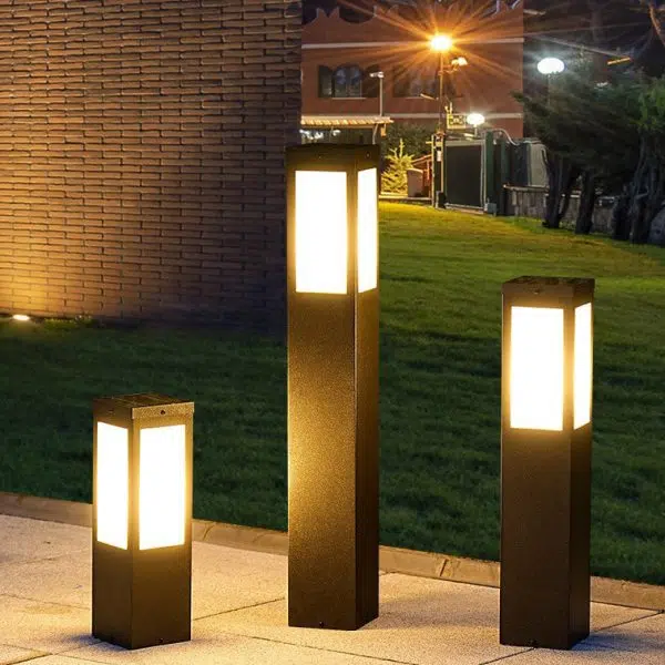 Modern Minimalist Solar Waterproof Metal & PC Pillar LED Outdoor Light Landscape Lighting For Garden & Outdoor Patio - Image 2