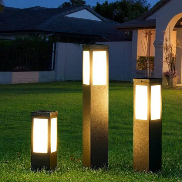 Modern Minimalist Solar Waterproof Metal & PC Pillar LED Outdoor Light Landscape Lighting For Garden & Outdoor Patio - Image 5