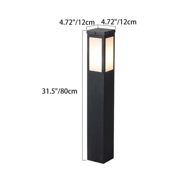 Modern Minimalist Solar Waterproof Metal & PC Pillar LED Outdoor Light Landscape Lighting For Garden & Outdoor Patio - Image 17
