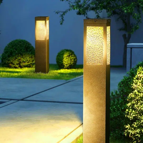 Modern Minimalist Solar Waterproof Metal & Glass Diamond-Texture LED Outdoor Light Landscape Lighting For Garden & Outdoor Patio - Image 13