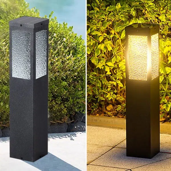 Modern Minimalist Solar Waterproof Metal & Glass Diamond-Texture LED Outdoor Light Landscape Lighting For Garden & Outdoor Patio - Image 16