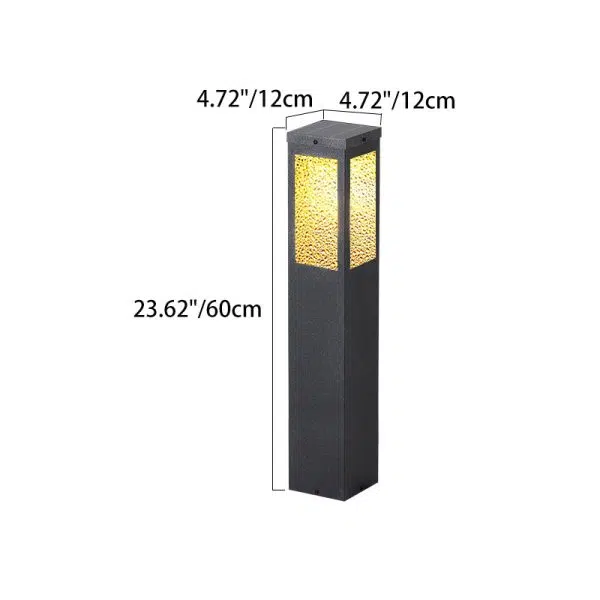Modern Minimalist Solar Waterproof Metal & Glass Diamond-Texture LED Outdoor Light Landscape Lighting For Garden & Outdoor Patio - Image 8