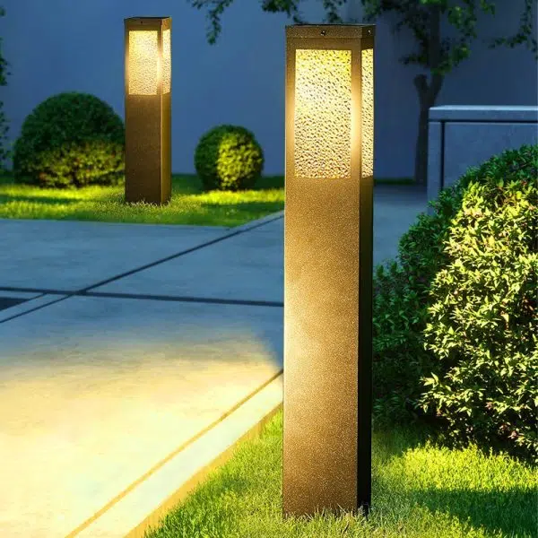 Modern Minimalist Solar Waterproof Metal & Glass Diamond-Texture LED Outdoor Light Landscape Lighting For Garden & Outdoor Patio - Image 6