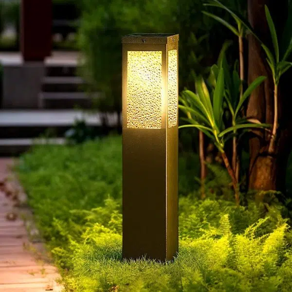 Modern Minimalist Solar Waterproof Metal & Glass Diamond-Texture LED Outdoor Light Landscape Lighting For Garden & Outdoor Patio - Image 20